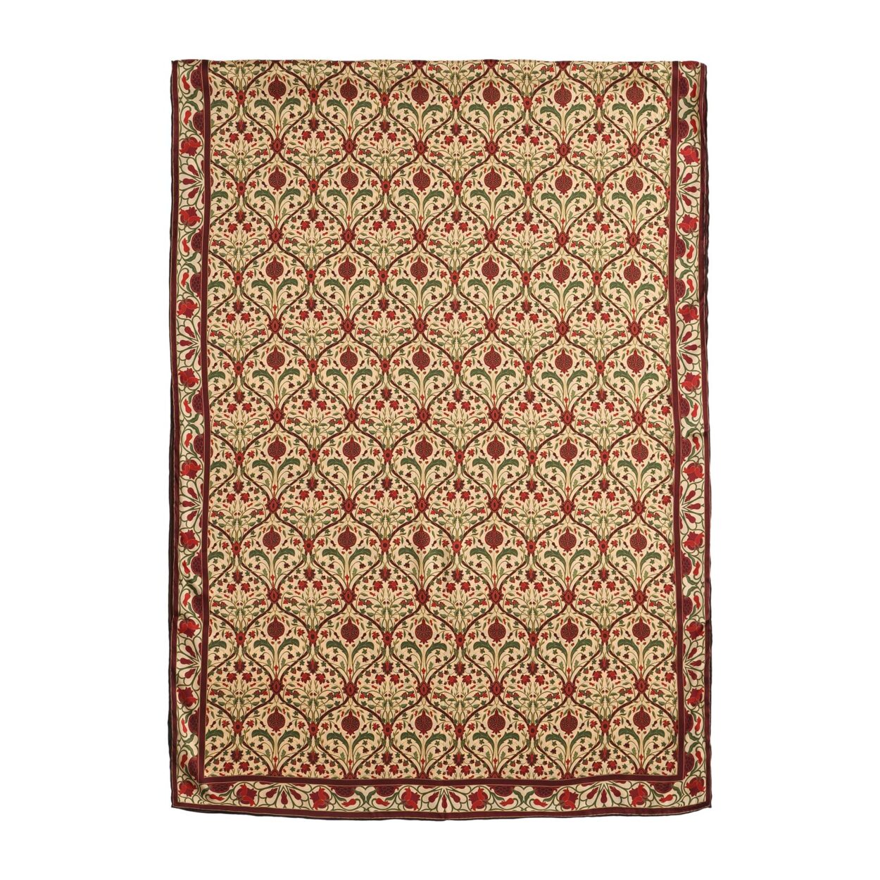 Fular de seda grande con estampado vintage
