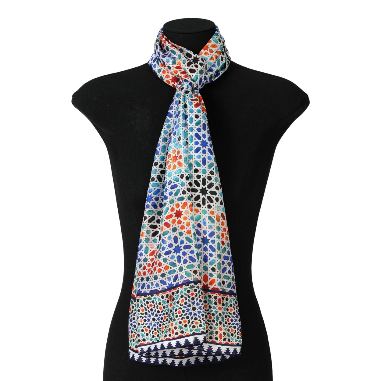 Multicolored Silk Scarf Madiya - Image 2