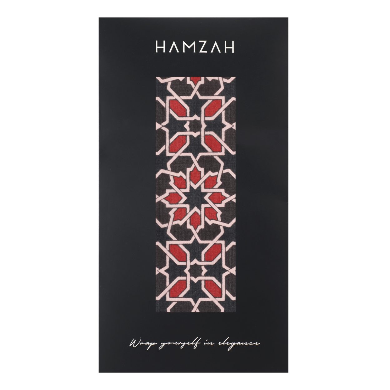 Navy blue and Red Silk Scarf Mirath - Image 5