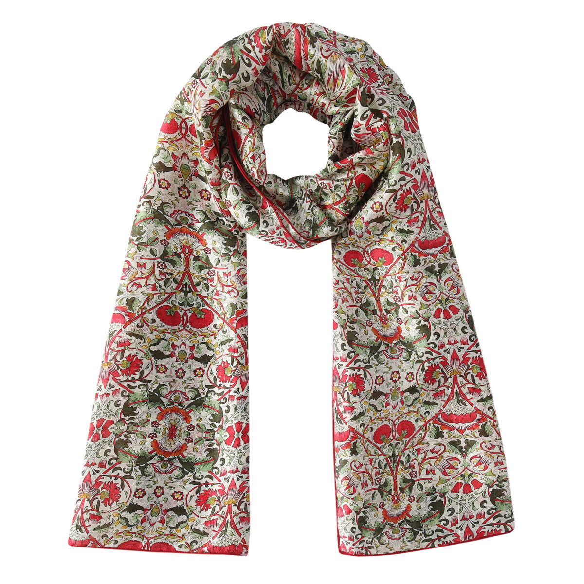 Silk Scarf with William Morris Print