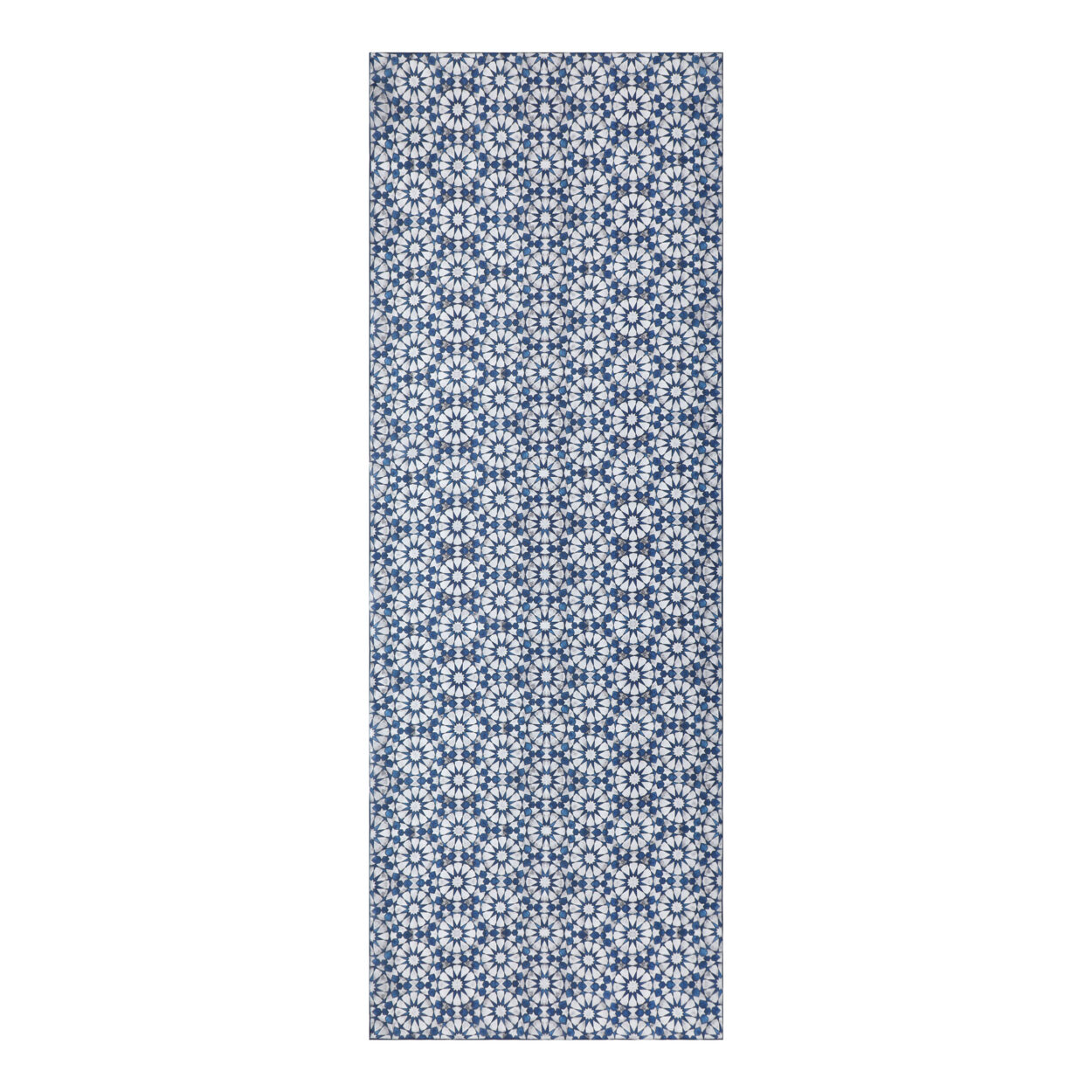Fular Seda Azul y Gris Muqarnas V2 - Imagen 3