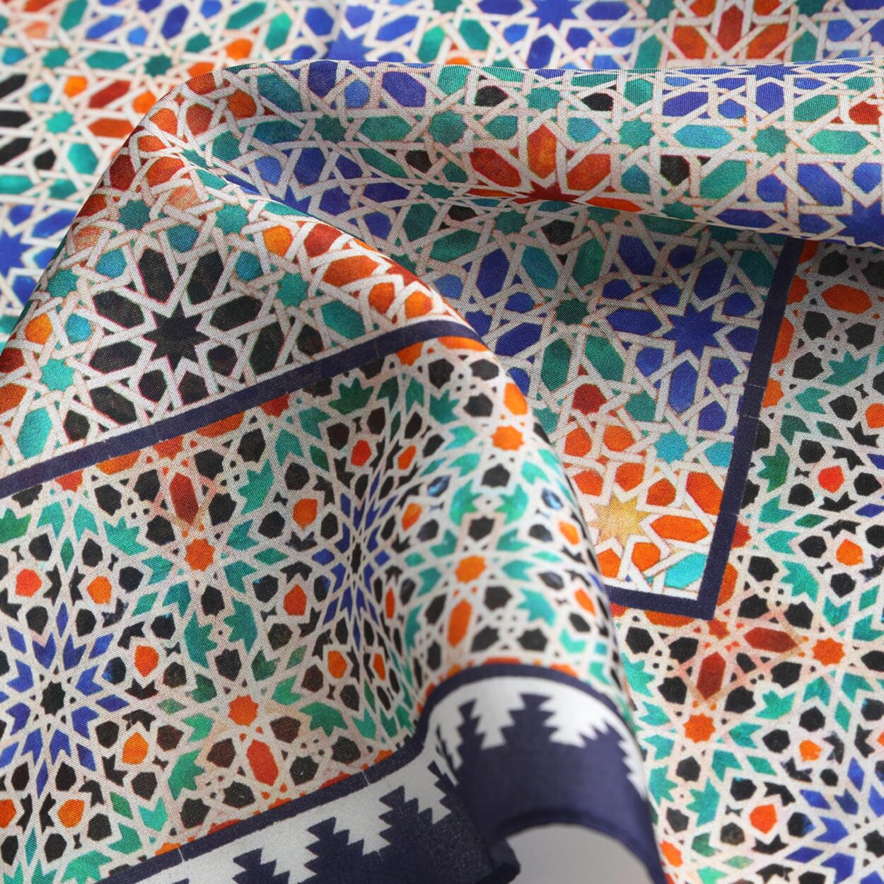 Square Silk Scarf Madiya - Image 6