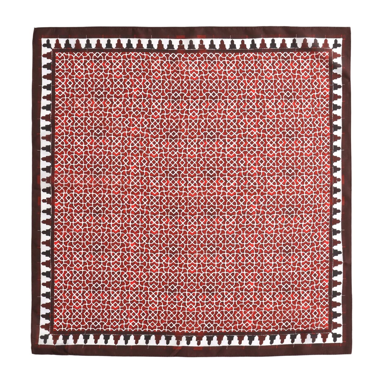 Pañuelo Cuadrado Seda Rojo Alcazaba - Imagen 3