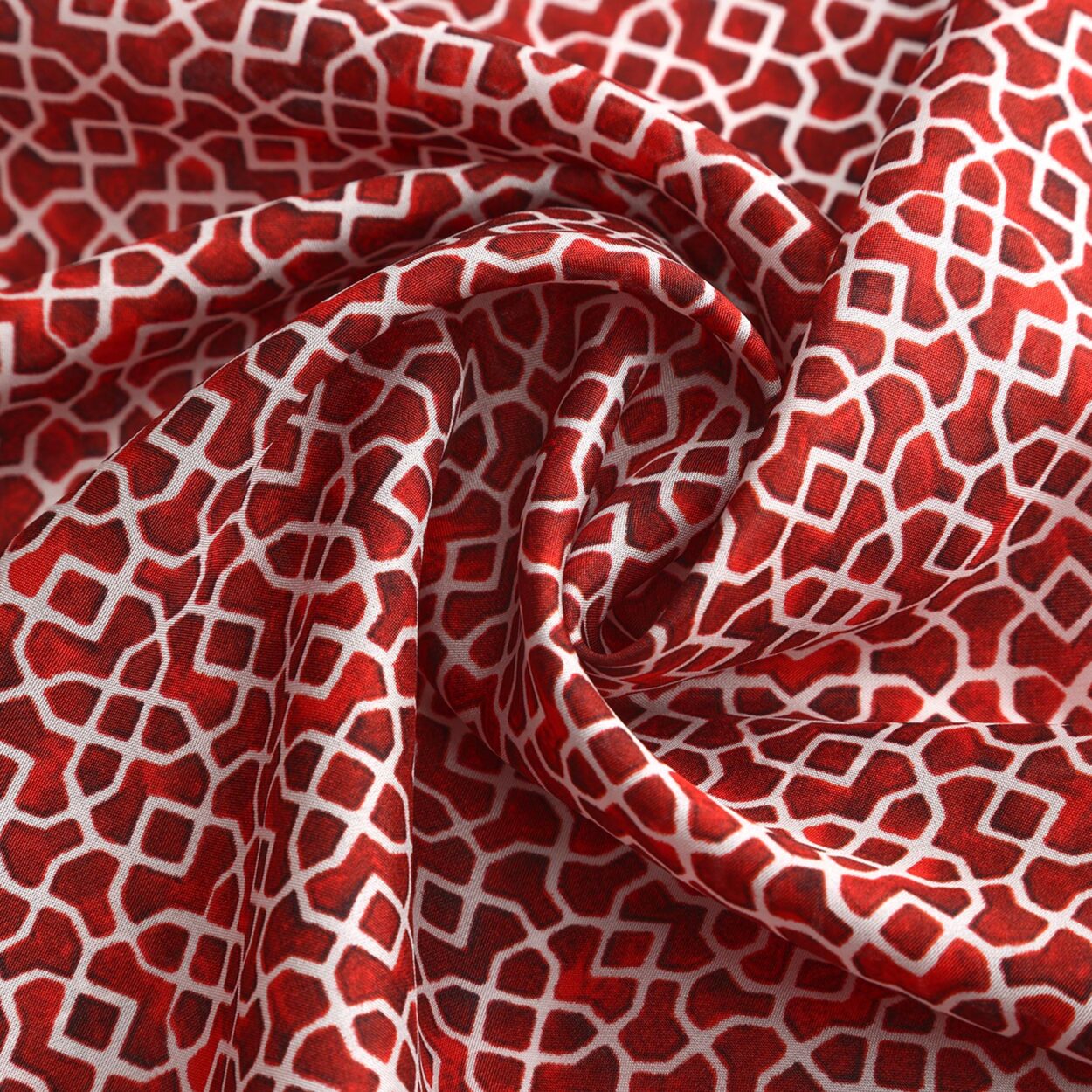 Pañuelo Cuadrado Seda Rojo Alcazaba - Imagen 4