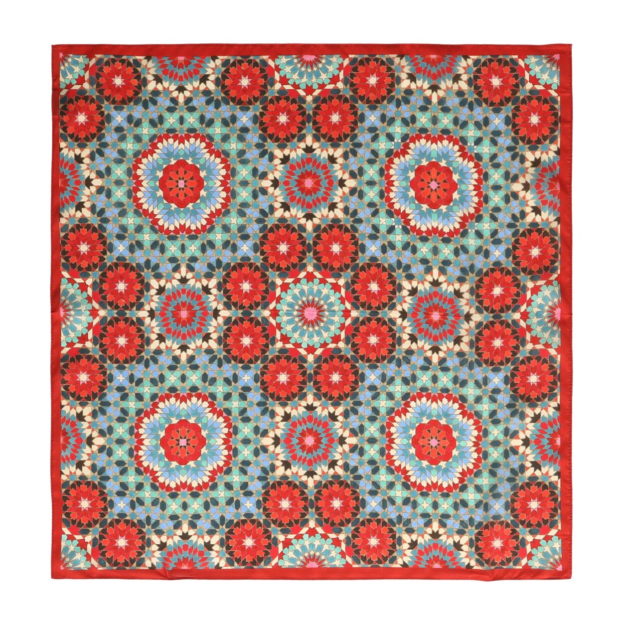 Pañuelo Cuadrado Seda Multicolor Baraka v1 - Imagen 3