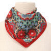 Multicolor Square Silk Scarf Baraka v1