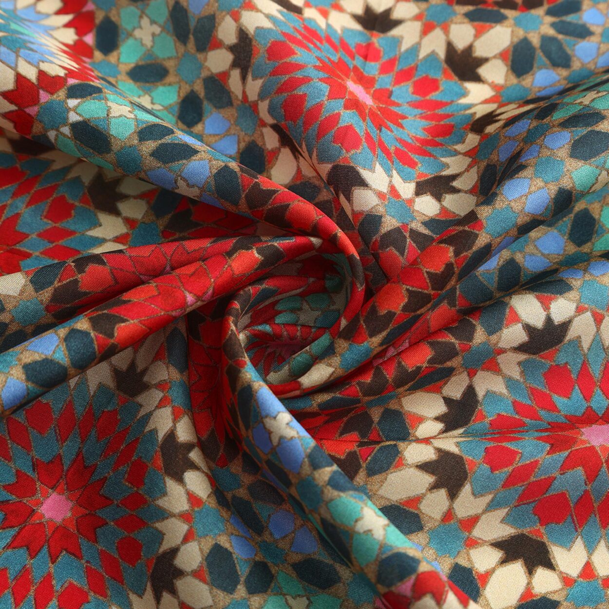 Pañuelo Cuadrado Seda Multicolor Baraka v1 - Imagen 4