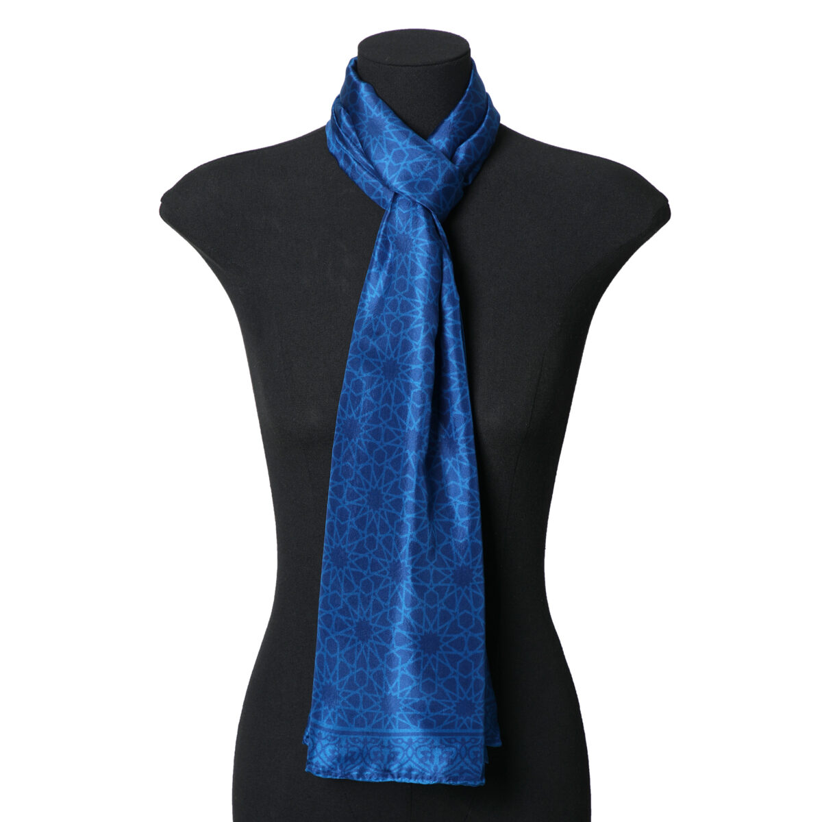 Pañuelo Seda Dalila Azul - detalle 2