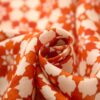 Pañuelo Naranja Estampado Geométrico - detalle 3