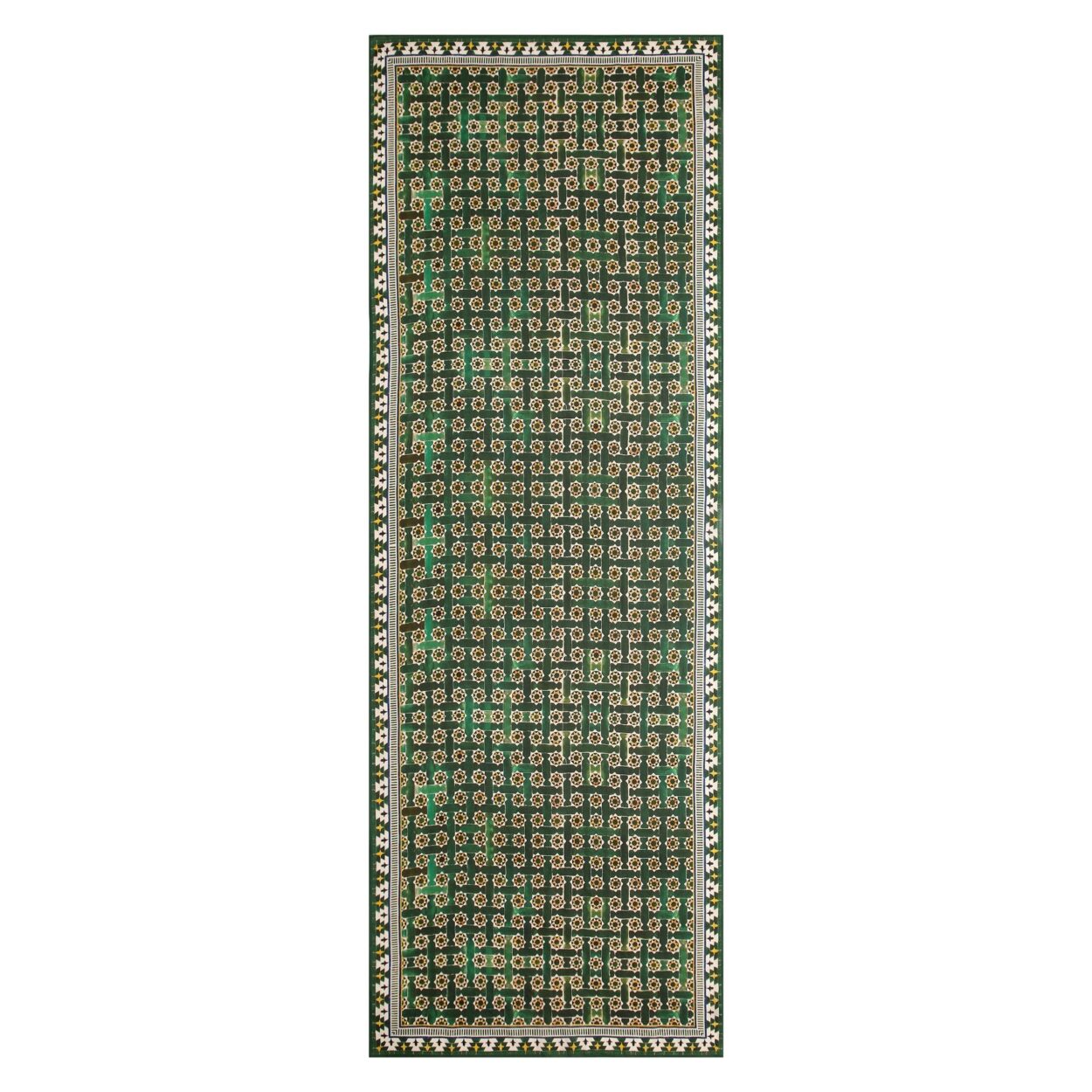Pañuelo Estampado Verde Mosaicos Andaluces - detalle 4