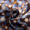 Pañuelo Marrón y Azul Pajaritas - detalle 4