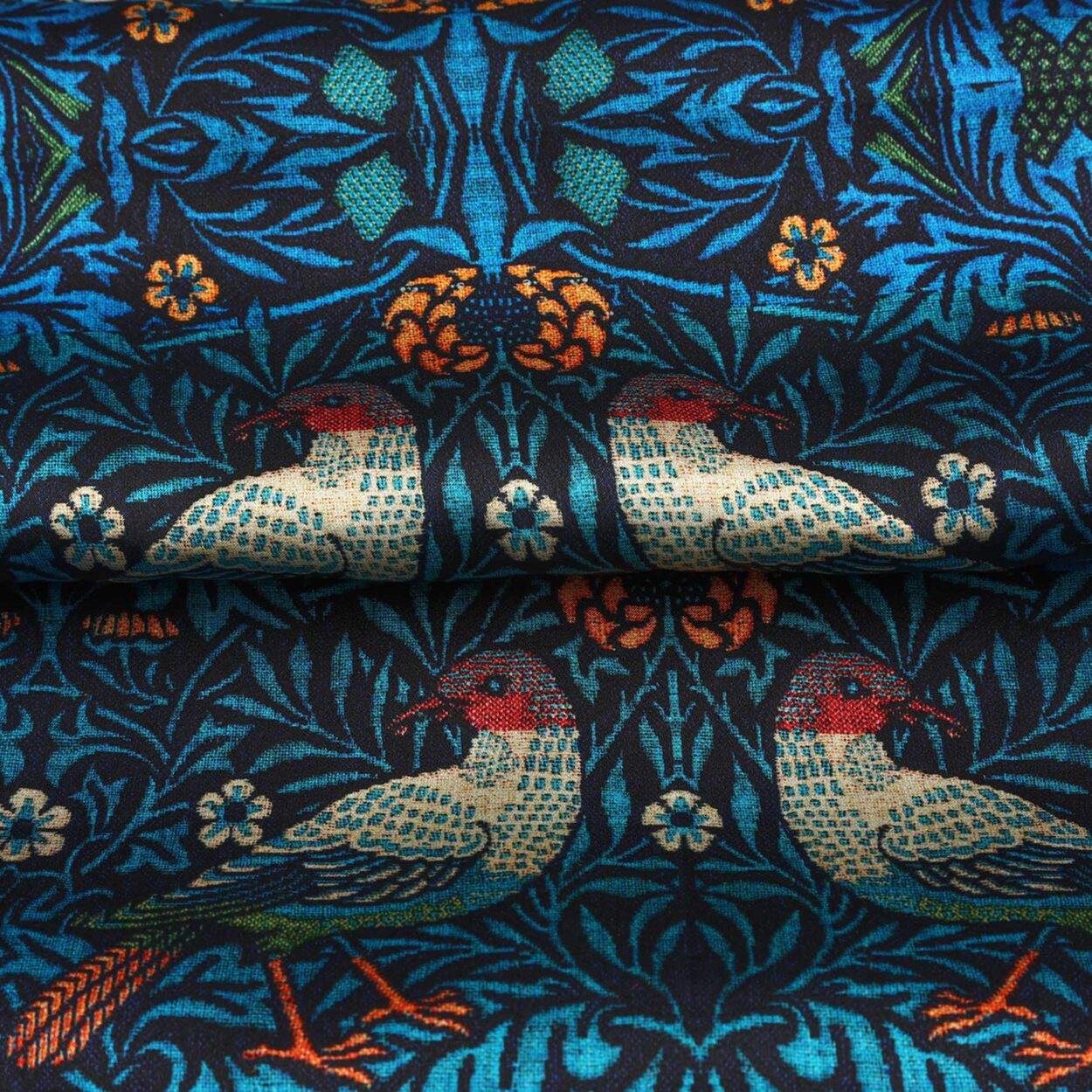 Pañuelo Azul Marino de Seda Cardelia