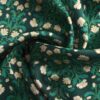 Pañuelo Seda Verde con Flores Muguet