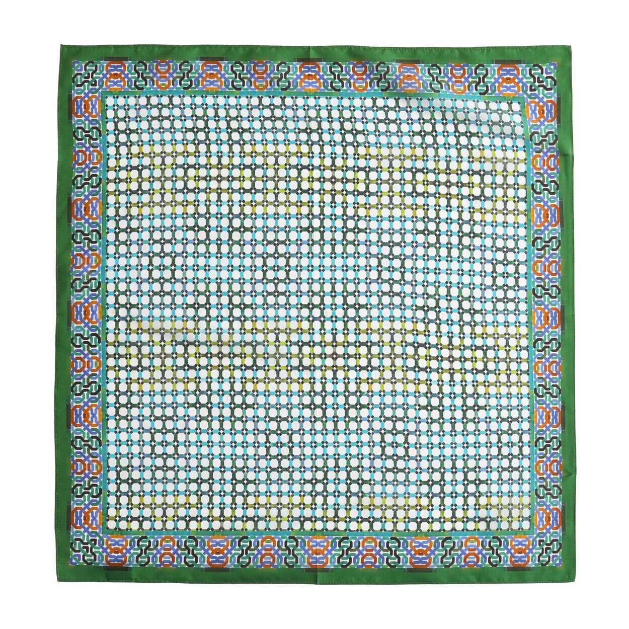 Square Silk Scarf Zaytun – detail 3