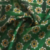 Green Square Silk Scarf Andalusí – detail 4