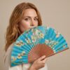 Delphine Silk Fan 23cm