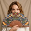 Birds 2 Silk Fan 23cm