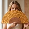 Tree of Life Silk Fan 23cm