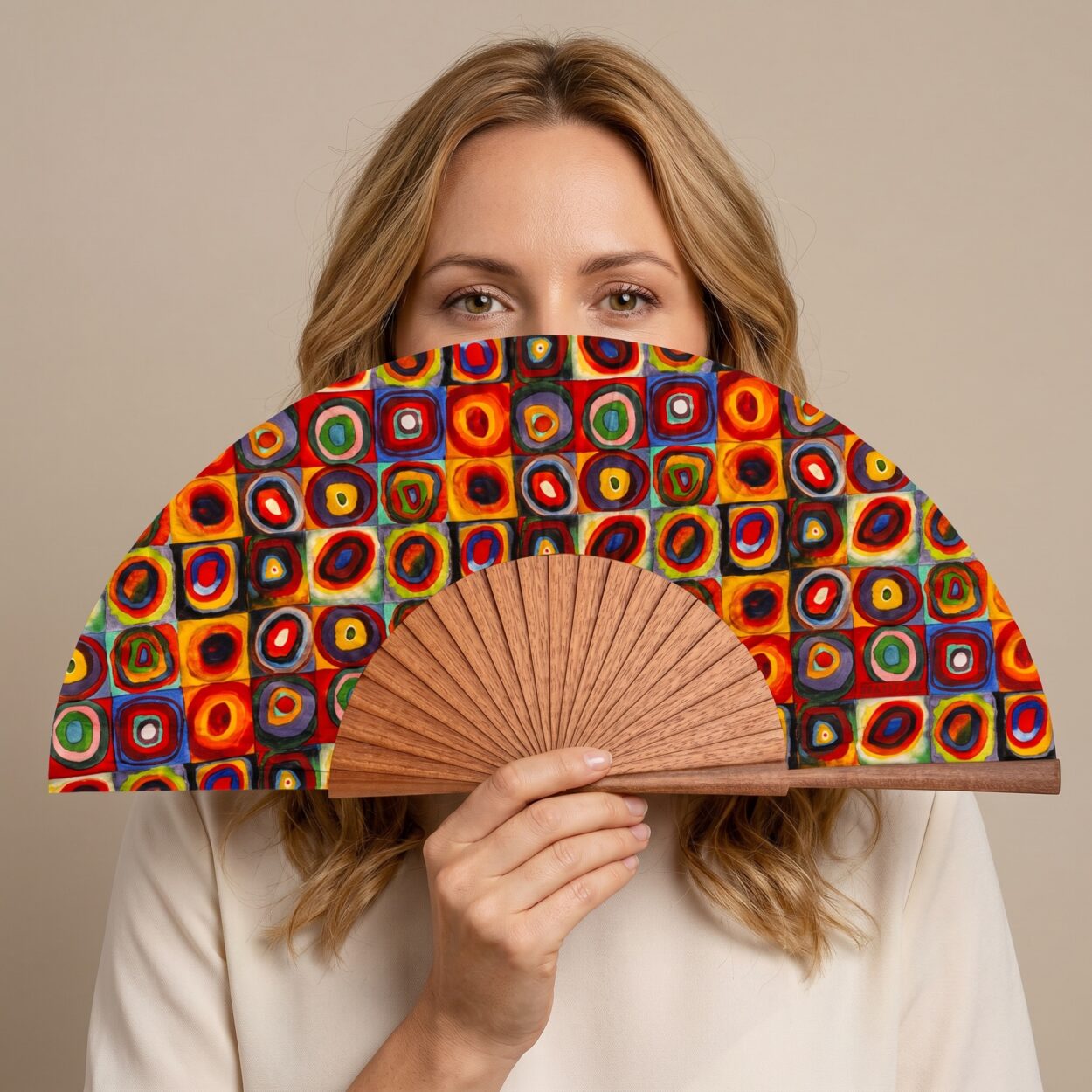 Lorelei Silk Fan 23cm – detail 2
