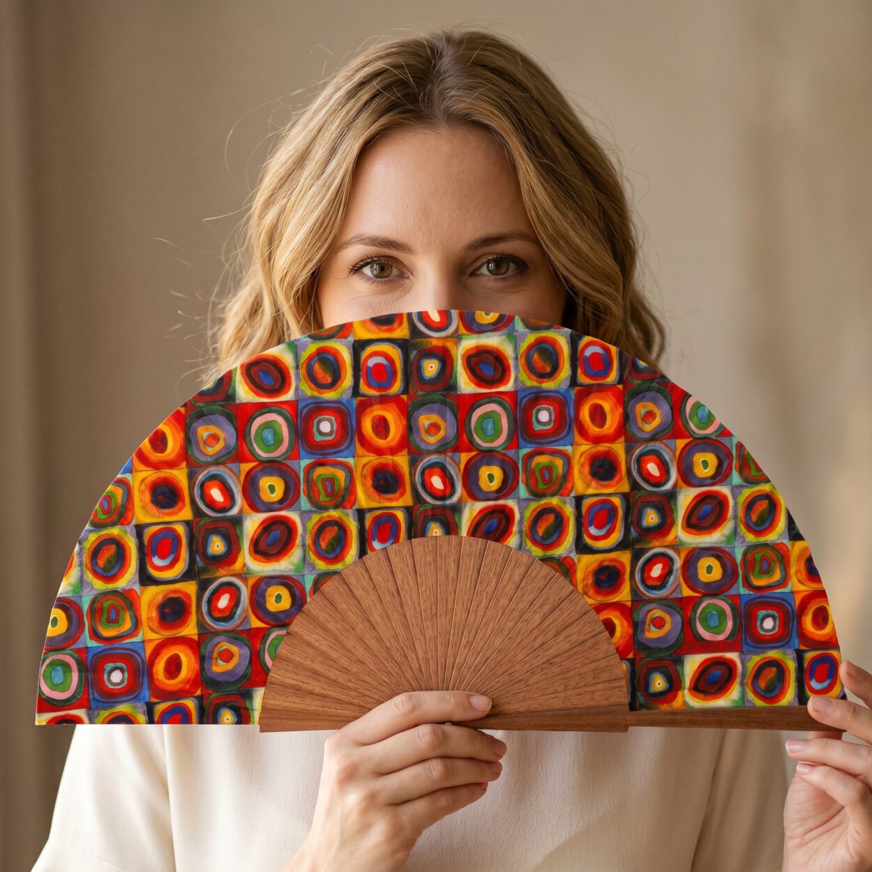 Lorelei Silk Fan 23cm – detail 4