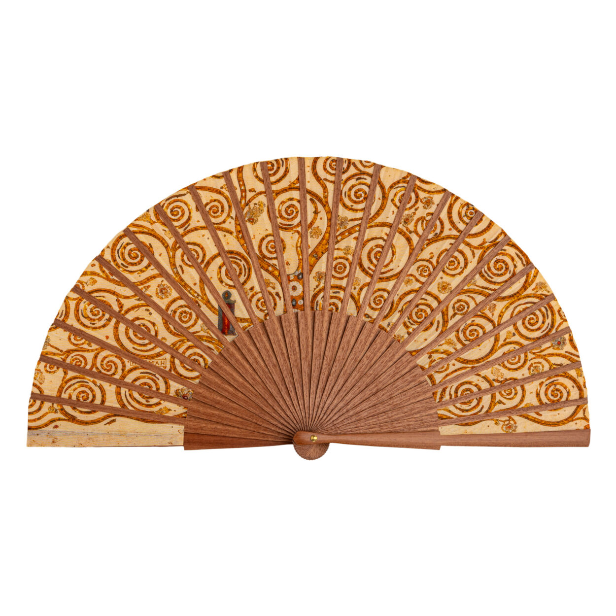Tree of Life Silk Fan 23cm – detail 4