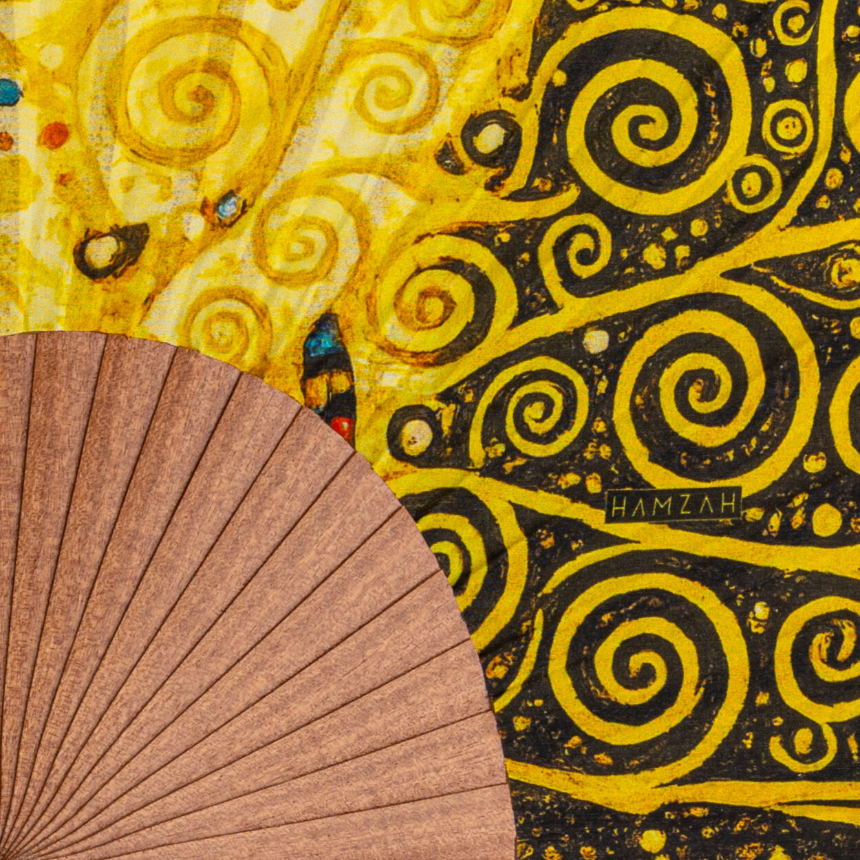 Tree of Life 2 Silk Fan 23cm – detail 5