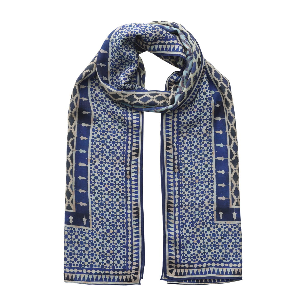 Pañuelo Modal Azul Mosaicos Almunia