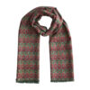 Pañuelo Seda y Lana Verde y Rojo Ufuq
