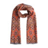 Orange Silk and Wool Scarf Nasim
