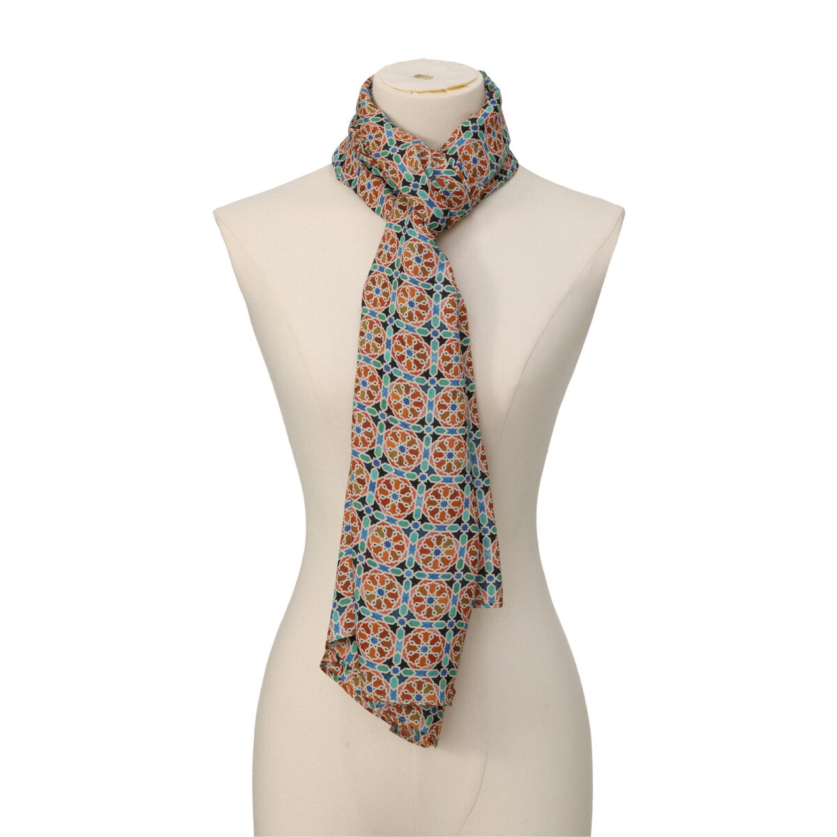 Multicolour Mosaic Modal Scarf Wallada - detail 2