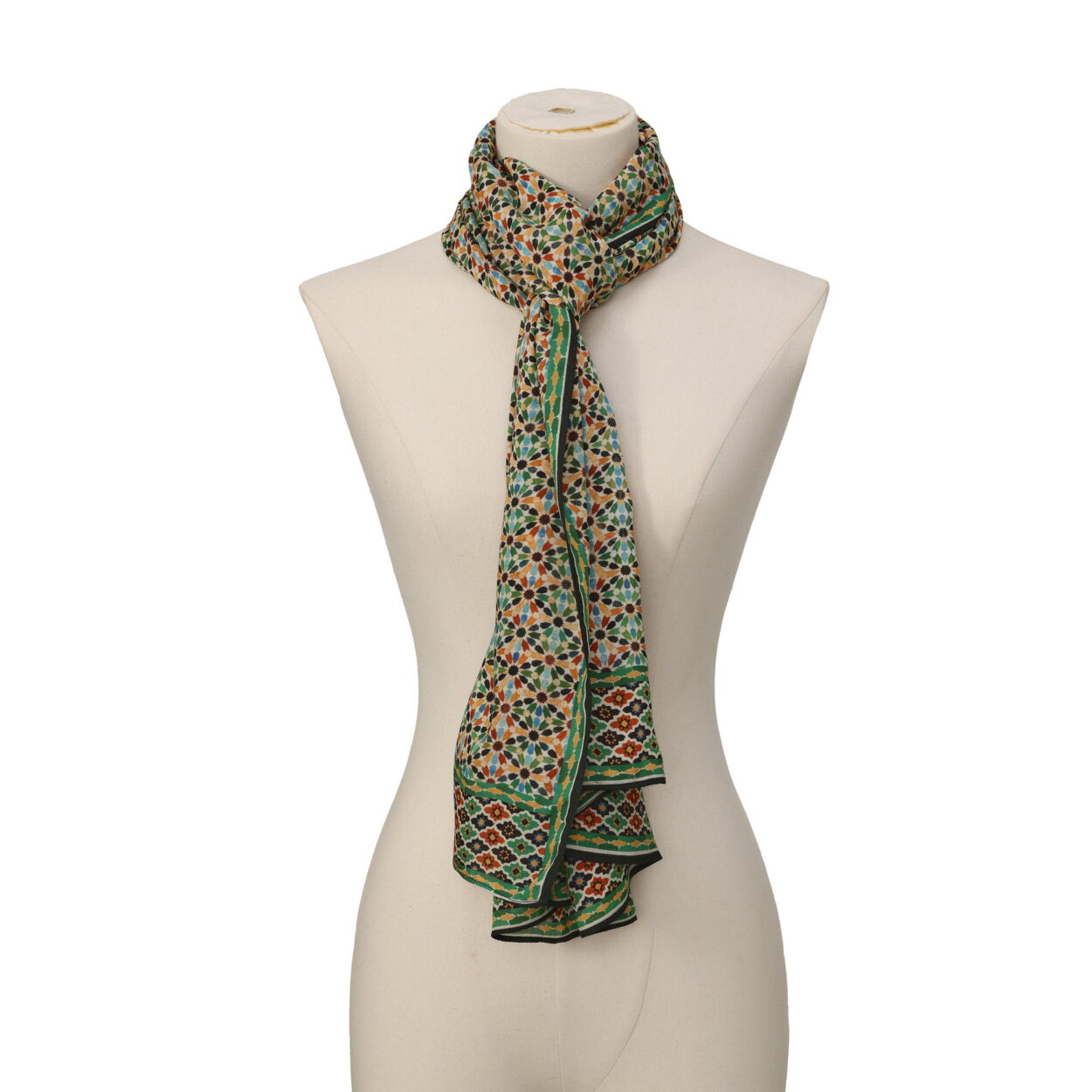 Multicolour Mosaic Modal Scarf Naima - detail 2