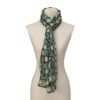 Green and Blue Mosaic Modal Scarf Salma - detail 2