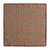Red and Green Square Silk Scarf Zubaida - detail 3