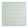 Turquoise Square Silk Scarf Lubna - detail 3