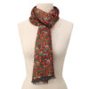 Green Silk and Wool Scarf Sarab - detail 2