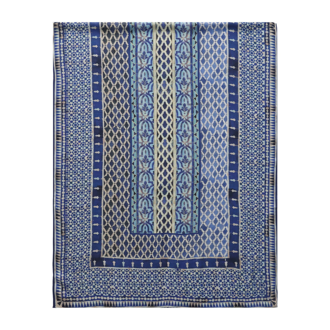 Blue Mosaic Modal Scarf Almunia - detail 3