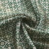 Green Square Silk Scarf Azahar - detail 4