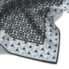 Black and Blue Square Silk Scarf Zoraida - detail 4