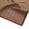 Red and Green Square Silk Scarf Zubaida - detail 5
