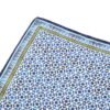 Pañuelo Cuadrado Seda Azul Mosaicos Basma - detalle 4