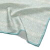 Turquoise Square Silk Scarf Lubna - detail 5