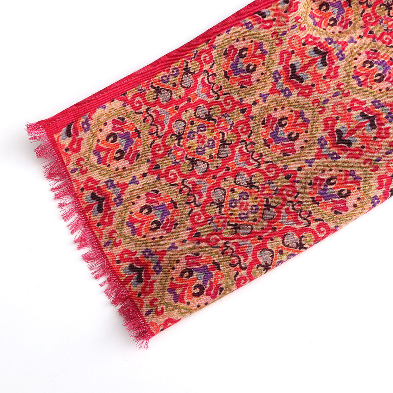 Golden Silk and Wool Scarf Mihrah - detail 4