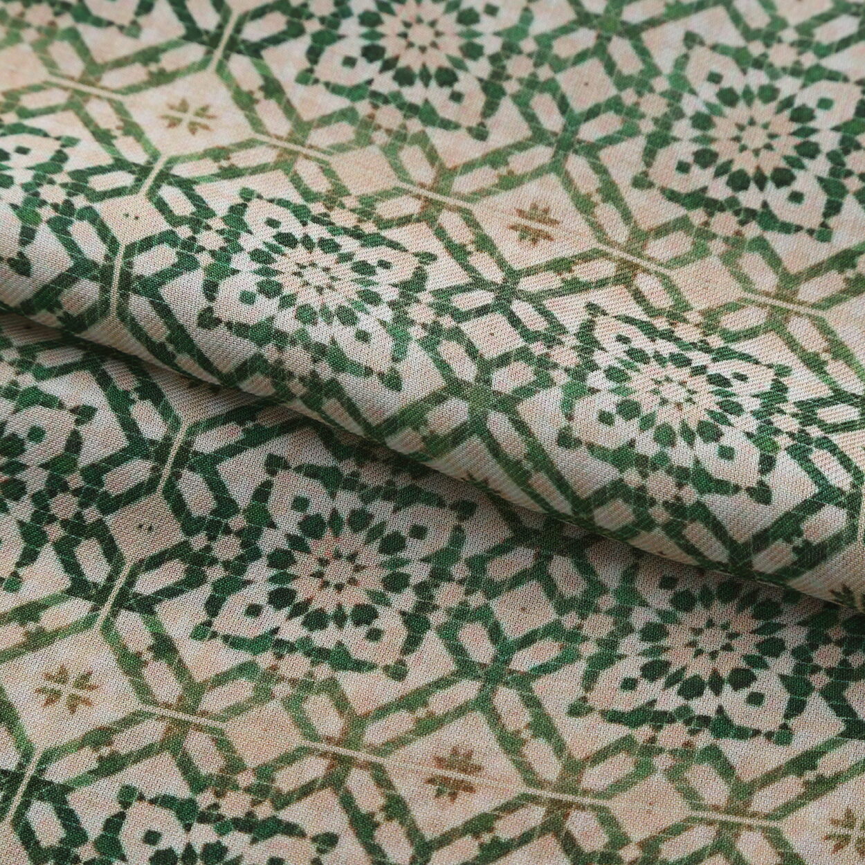 Pañuelo Modal Verde Mosaicos Azahar - detalle 5