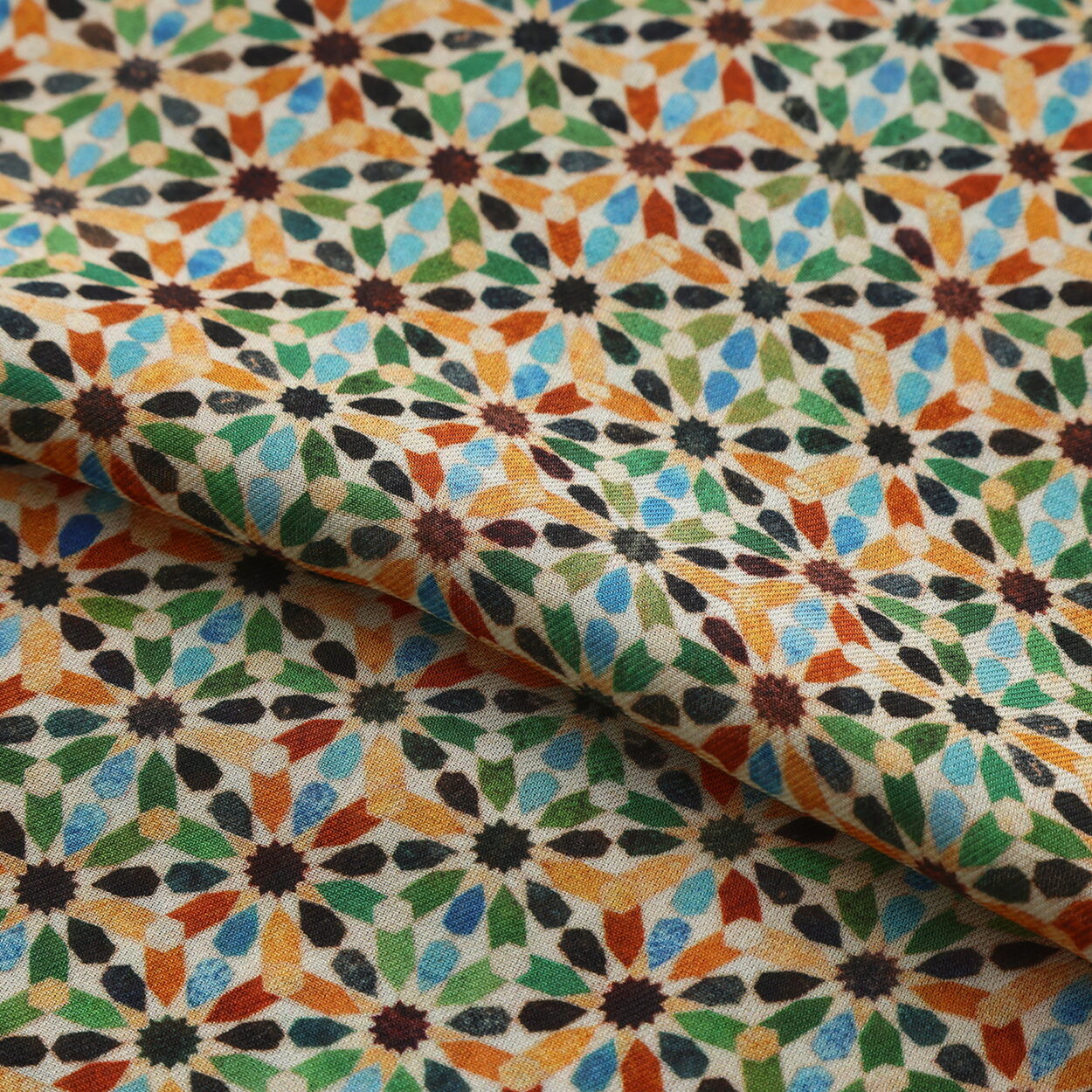 Multicolour Mosaic Modal Scarf Naima - detail 5