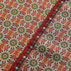 Red and Green Square Silk Scarf Zubaida - detail 6