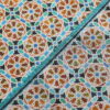 Pañuelo Cuadrado Seda Terracota Mosaicos Wallada - detalle 5