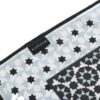 Black and Blue Square Silk Scarf Zoraida - detail 6