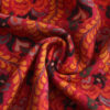 Pañuelo Seda y Lana Rojo Ruba - detalle 4