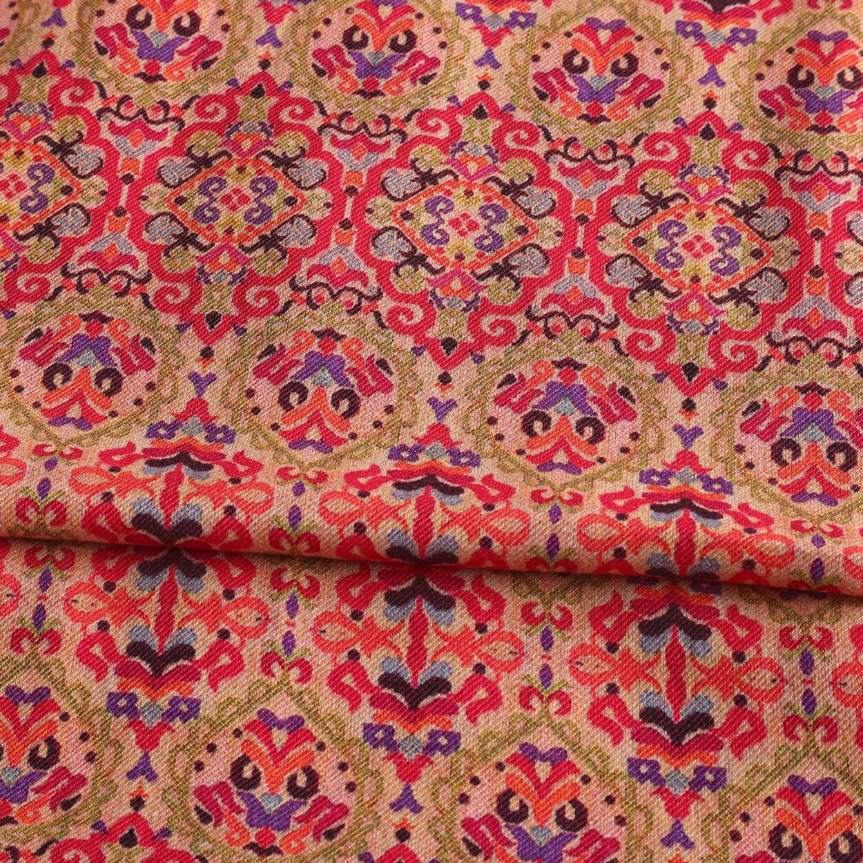 Golden Silk and Wool Scarf Mihrah - detail 5