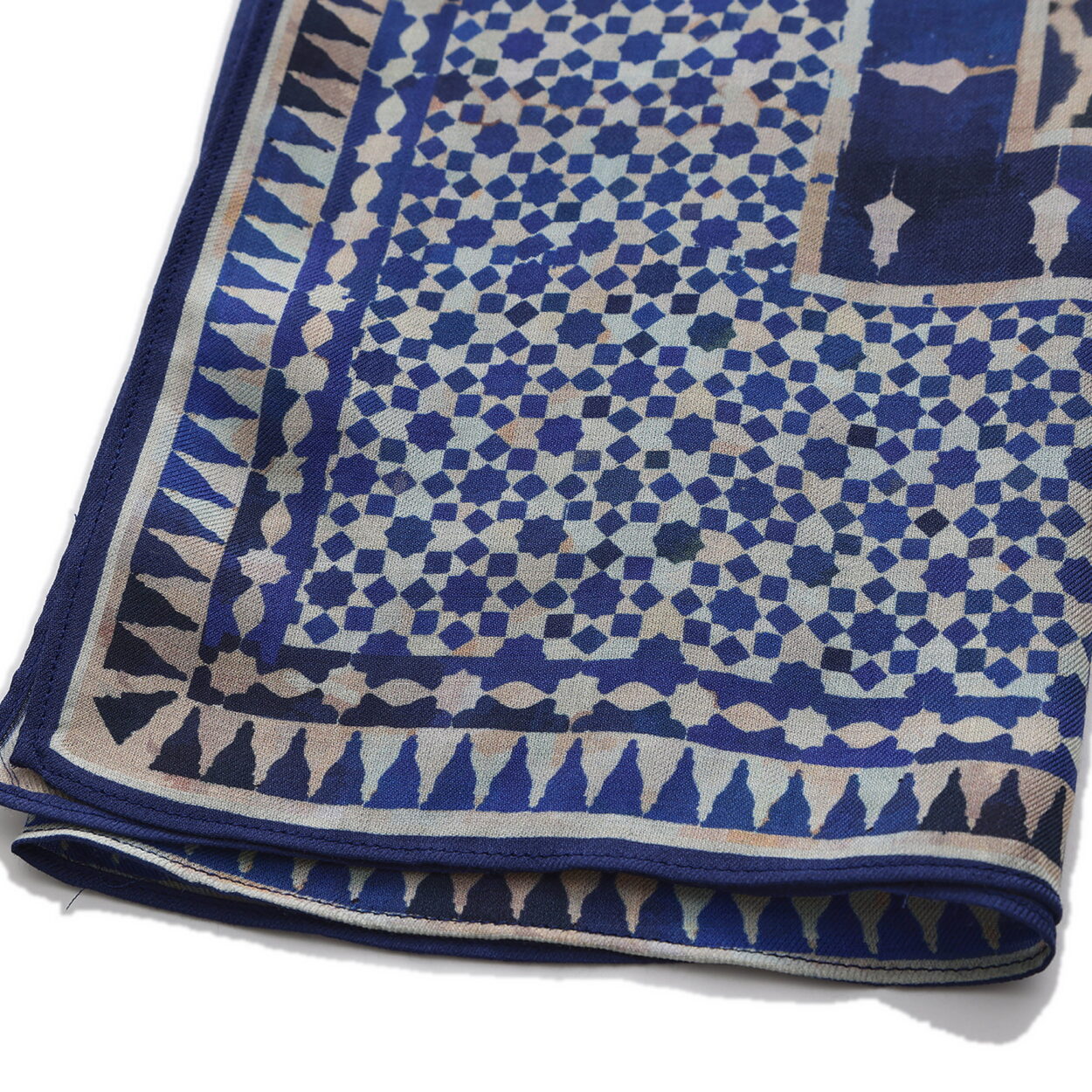 Blue Mosaic Modal Scarf Almunia - detail 6